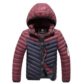 Herren zweifarbige Winterjacke-Bombardina.de