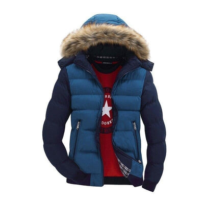 Herren Winterjacke mit bunten Ärmeln-Bombardina.de