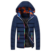 Herren-Winterjacke mit farbenfrohem Finish-Bombardina.de