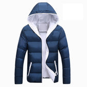 Herren-Winterjacke mit farbenfrohem Finish-Bombardina.de