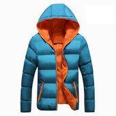 Herren-Winterjacke mit farbenfrohem Finish-Bombardina.de