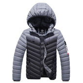 Herren zweifarbige Winterjacke-Bombardina.de