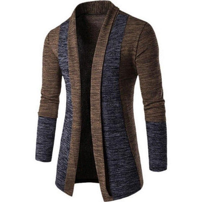 Herren zweifarbige Strickjacke-Bombardina.de