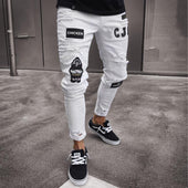 Herrenjeans mit Patches-Bombardina.de