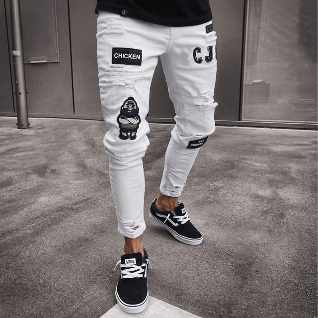 Herrenjeans mit Patches-Bombardina.de