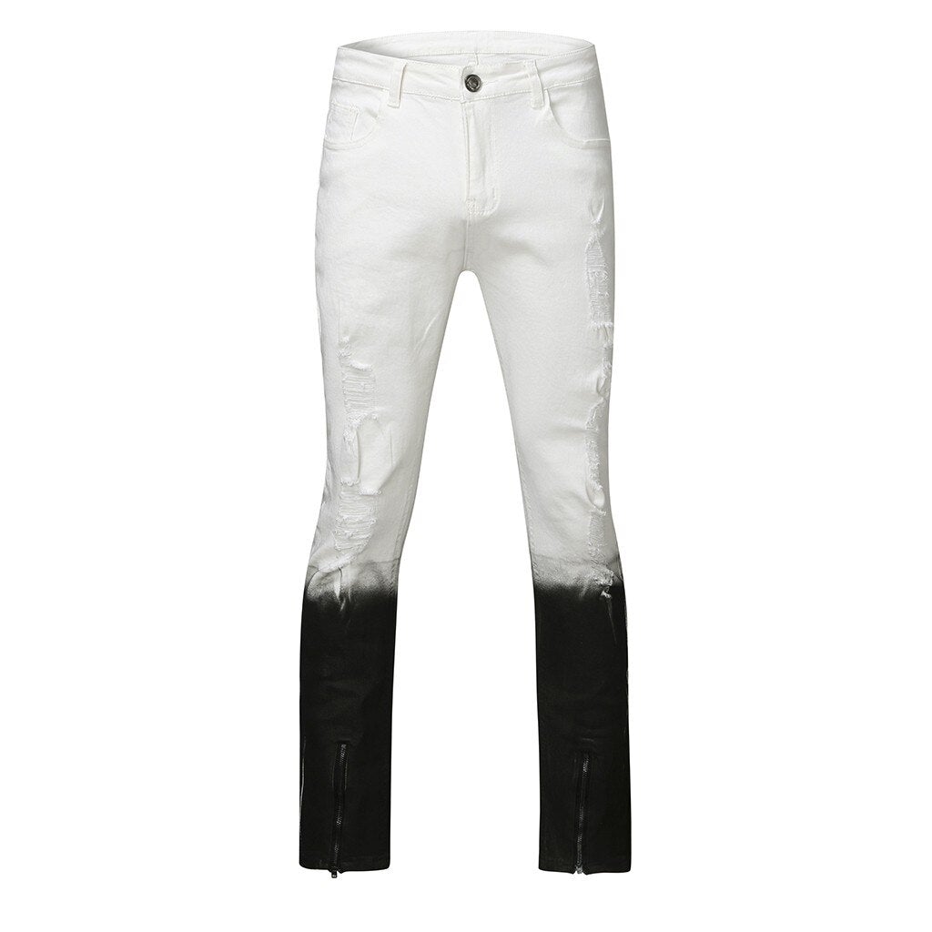 Zweifarbige Herrenjeans-Bombardina.de