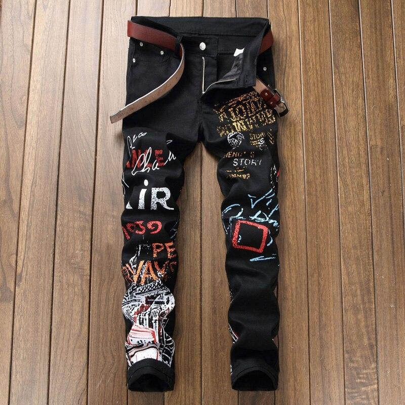Herrenjeans mit Aufdruck-Bombardina.de