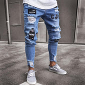 Herrenjeans mit Patches-Bombardina.de