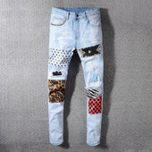 Herrenjeans mit Patches-Bombardina.de