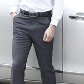Herren einfarbige Materialhose-Bombardina.de