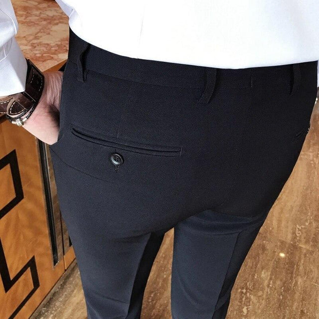 Herren schmale Stoffhose fit-Bombardina.de