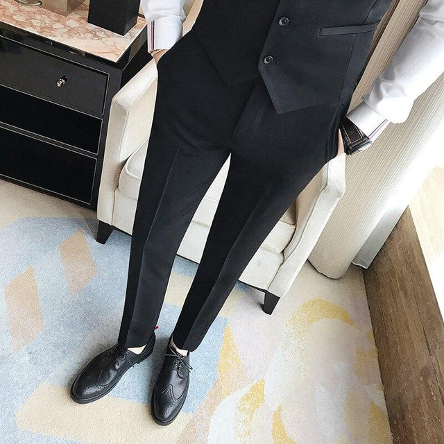 Herren schmale Stoffhose fit-Bombardina.de