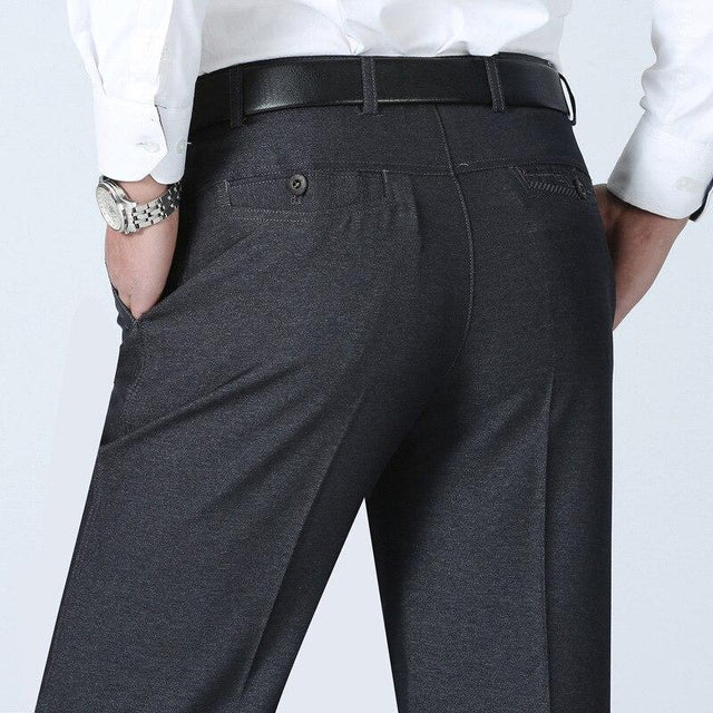 Herren einfarbige Materialhose-Bombardina.de