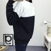 Damen-Sweatshirt ohne Reißverschluss mit geometrischem Aufdruck-Bombardina.de