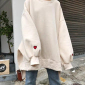 Nicht abnehmbares Oversize-Sweatshirt für Damen-Bombardina.de