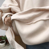Nicht abnehmbares Oversize-Sweatshirt für Damen-Bombardina.de