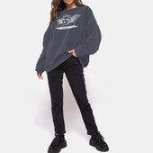 Damen-Sweatshirt ohne Reißverschluss mit Engelsaufdruck - Bombardina.de