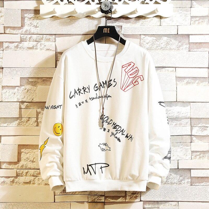 Herren-Sweatshirt ohne Reißverschluss mit Aufdruck-Bombardina.de
