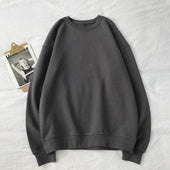 Einfarbiges Herren-Sweatshirt mit Reißverschluss-Bombardina.de