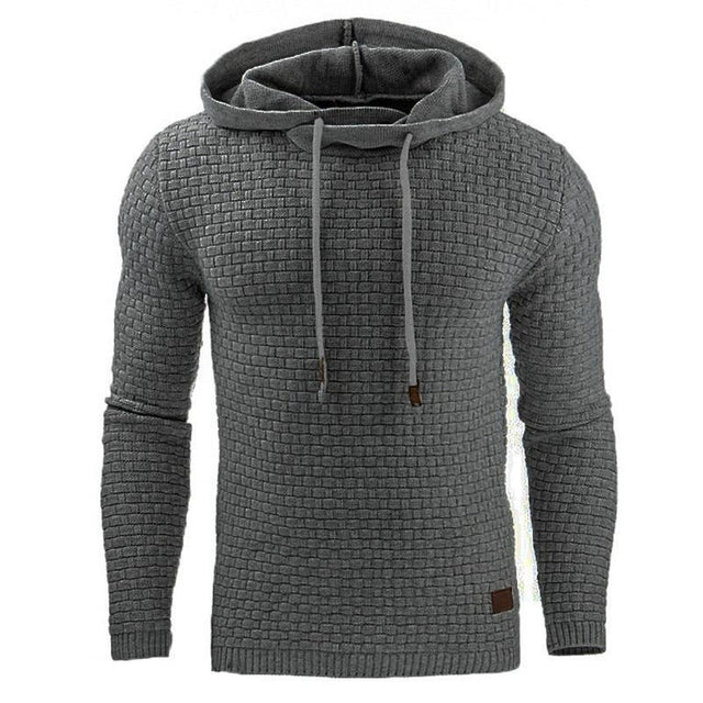 Herren-Sweatshirt ohne Reißverschluss mit Prägemuster-Bombardina.de