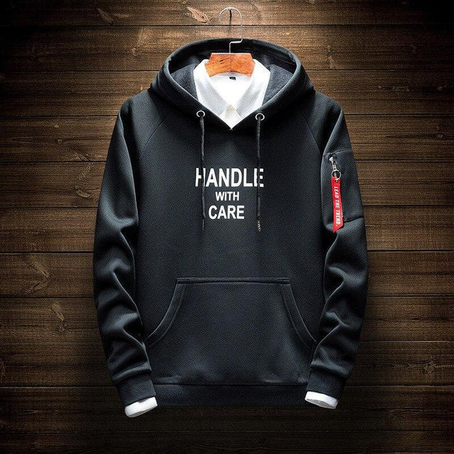Herren-Sweatshirt ohne Reißverschluss mit der Aufschrift-Bombardina.de