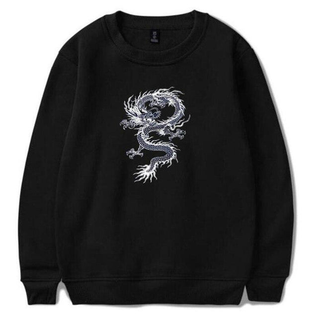 Herren-Kapuzenpullover mit Drachenmotiv-Bombardina.de