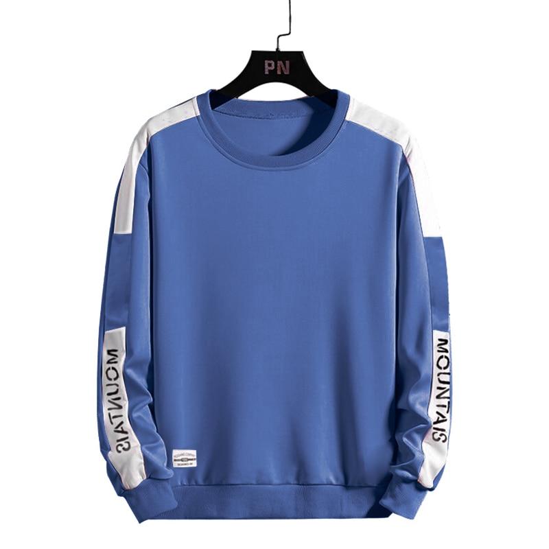 Herren-Sweatshirt ohne Reißverschluss mit Aufschrift auf den Ärmeln-Bombardina.de