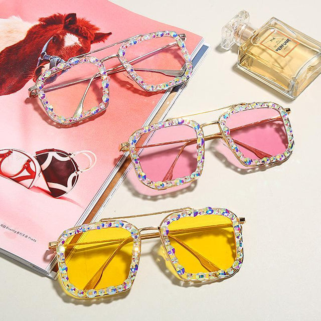 Sonnenbrille mit Pailletten-Bombardina.de