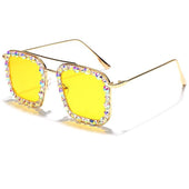 Sonnenbrille mit Pailletten-Bombardina.de