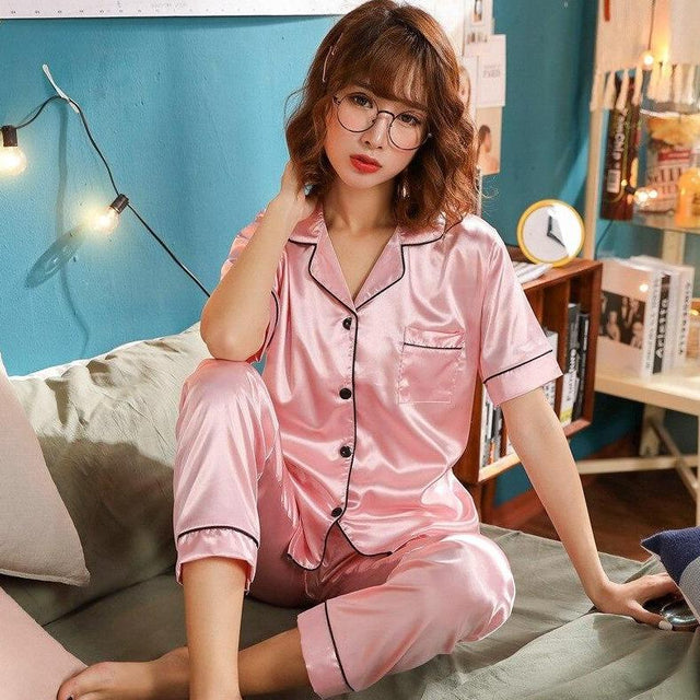 Satin-Pyjama für Damen-Bombardina.de