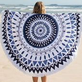 Rundes Strandtuch mit orientalischem Muster-Bombardina.de