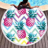 Rundes Strandtuch mit Obst-Bombardina.de