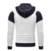 Zweifarbiges Herren-Sweatshirt mit Reißverschluss-Bombardina.de