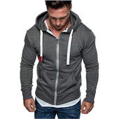 Herren-Sweatshirt mit Reißverschluss und tailliertem Schnitt-Bombardina.de