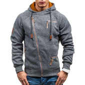 Herren-Sweatshirt mit Reißverschluss und asymmetrischem Verschluss-Bombardina.de