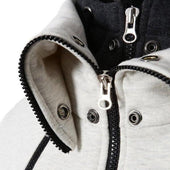 Herren-Sweatshirt mit Reißverschluss und Kragen-Bombardina.de