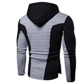 Zweifarbiges Herren-Sweatshirt mit Reißverschluss-Bombardina.de