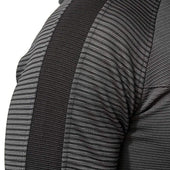 Herren-Sweatshirt mit Reißverschluss und Streifen an den Ärmeln-Bombardina.de