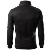 Herren-Sweatshirt mit Reißverschluss und Taschen-Bombardina.de