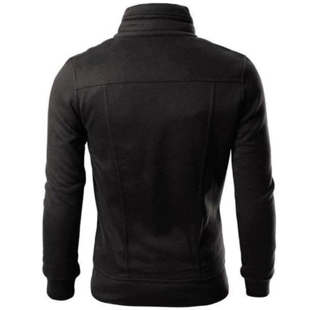 Herren-Sweatshirt mit Reißverschluss und Taschen-Bombardina.de