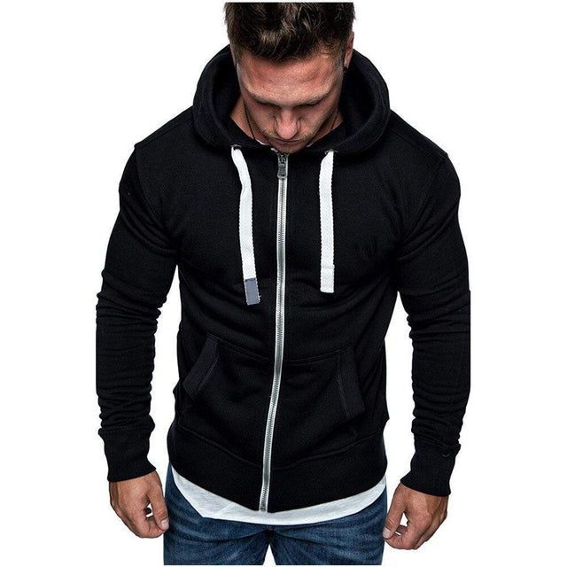 Herren-Sweatshirt mit Reißverschluss und tailliertem Schnitt-Bombardina.de