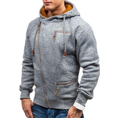 Herren-Sweatshirt mit Reißverschluss und asymmetrischem Verschluss-Bombardina.de