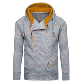 Herren-Sweatshirt mit Reißverschluss und asymmetrischem Verschluss-Bombardina.de