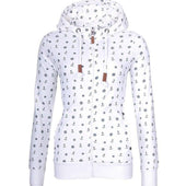 Damen-Sweatshirt mit Reißverschluss und Matrosenmotiv-Bombardina.de