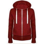 Damen-Sweatshirt mit Reißverschluss und kontrastierendem Reißverschluss-Bombardina.de