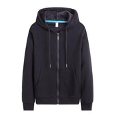 Sweatshirt mit Reißverschluss für Frauen in einer Farbe-Bombardina.de