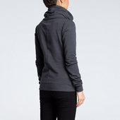 Asymmetrisches Damen-Sweatshirt mit Reißverschluss-Bombardina.de