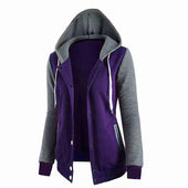 Damen-Sweatshirt mit Reißverschluss baseball-Bombardina.de