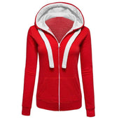 Damen-Sweatshirt mit Reißverschluss, tailliert-Bombardina.de