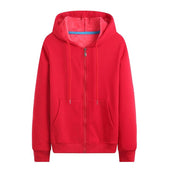 Sweatshirt mit Reißverschluss für Frauen in einer Farbe-Bombardina.de
